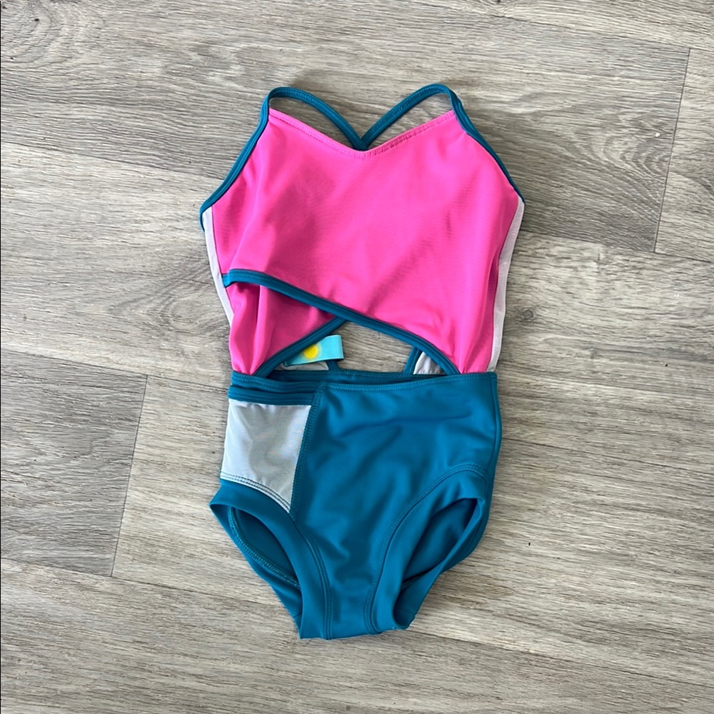 Tiger Friday Pink and Blue Leotard